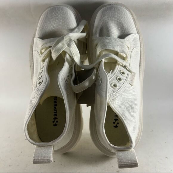 Superga 3052 Alpina Apex Mid Women’s Ankle Boots Natural Beige Size 7.5 - Picture 5 of 8